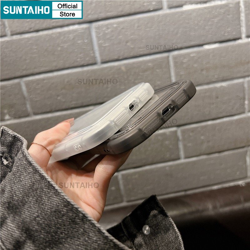 Suntaiho Ốp lưng ốp iphone Ốp Điện Thoại Silicon Trong Suốt Chống Sốc Cho IPhone 11 13 14 12 11 Pro Max X XR XS Max 8 7 Plus