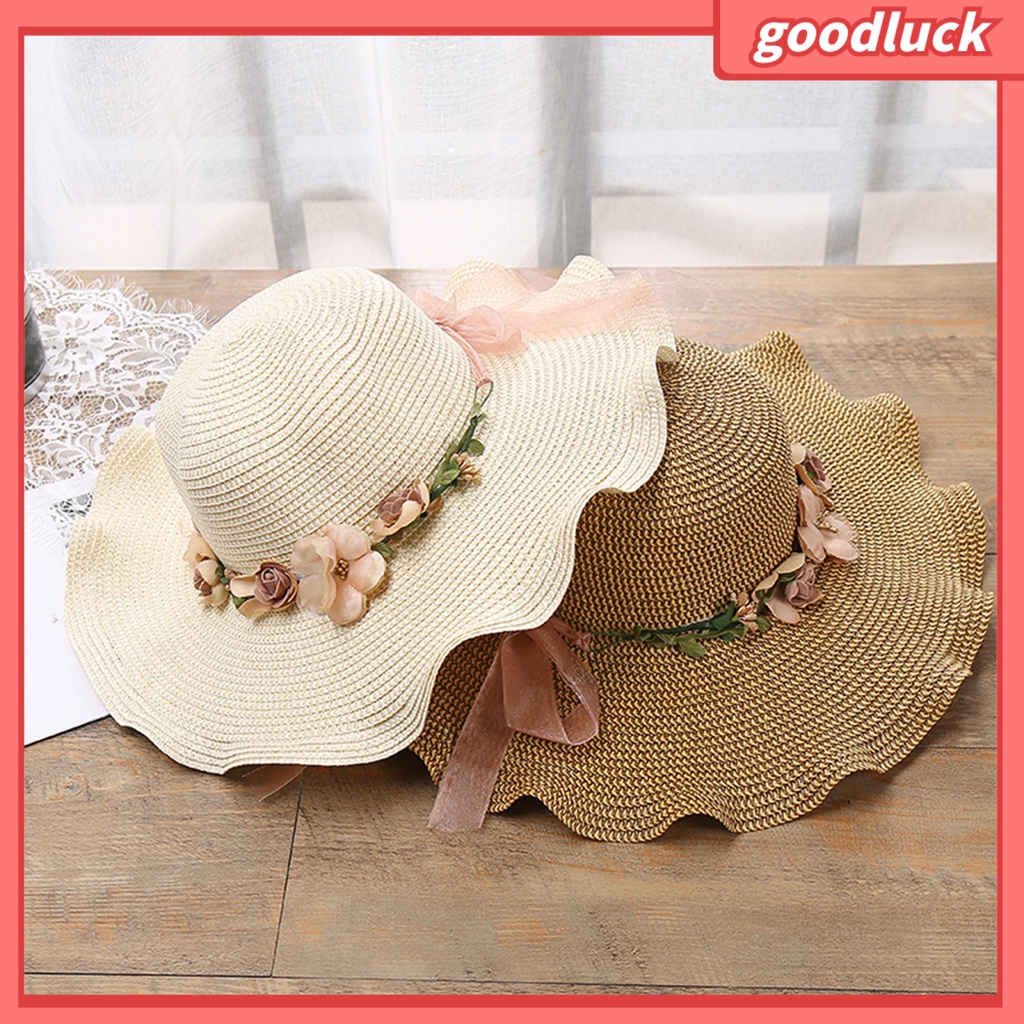 Mũ Cói Rộng Vành Thắt Nơ Xinh Xắn Thời Trang Cho Nữ