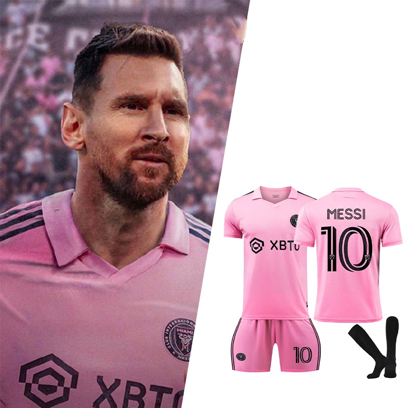 Bộ đồng phục bóng đá AMILA đội Miami Away số 10 Messi độc đáo cho trẻ em