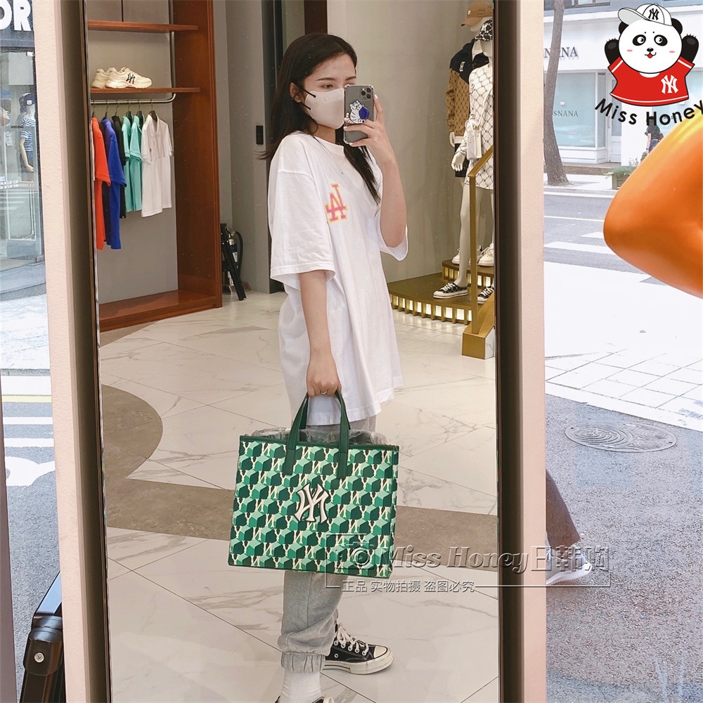 Túi Tote Đeo Vai Họa Tiết Hình Học Thời Trang Âu Mỹ Sức Chứa Lớn
