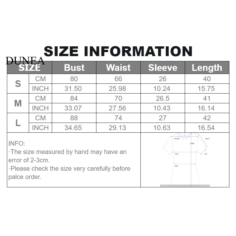 DUNEA Áo Croptop Tay Phồng Phối Nút Gợi Cảm Dành Cho Nữ