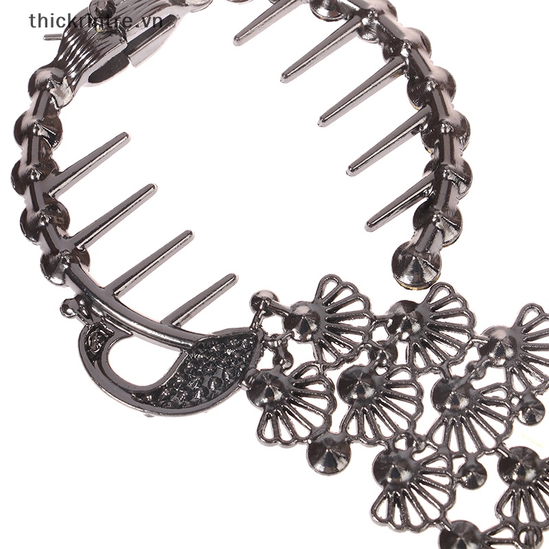 Kẹp Tóc Đuôi Ngựa Đính Đá Thời Trang