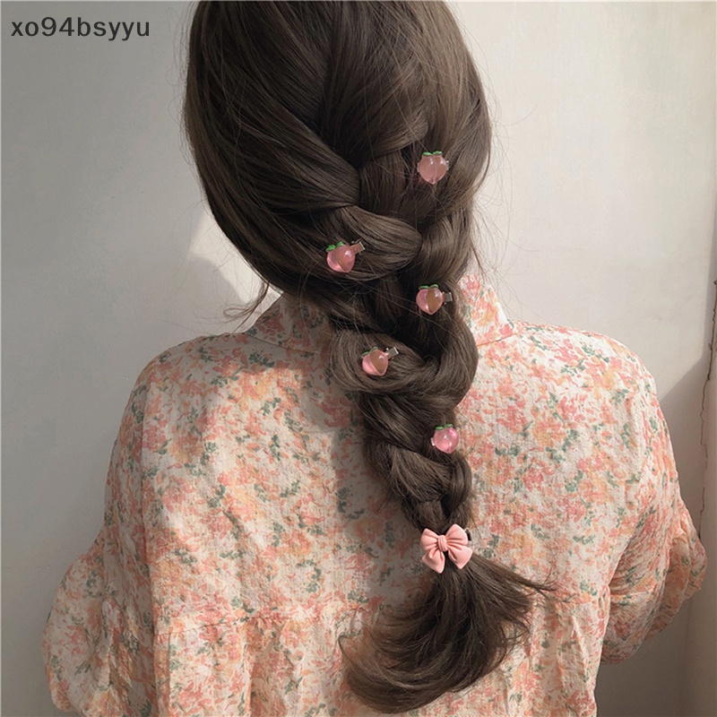 Set 5 Kẹp Tóc Xo94Bsyu Trong Suốt Hình Hoa Hồng / Bướm / Đào Ngọt Ngào Cho Nữ VN