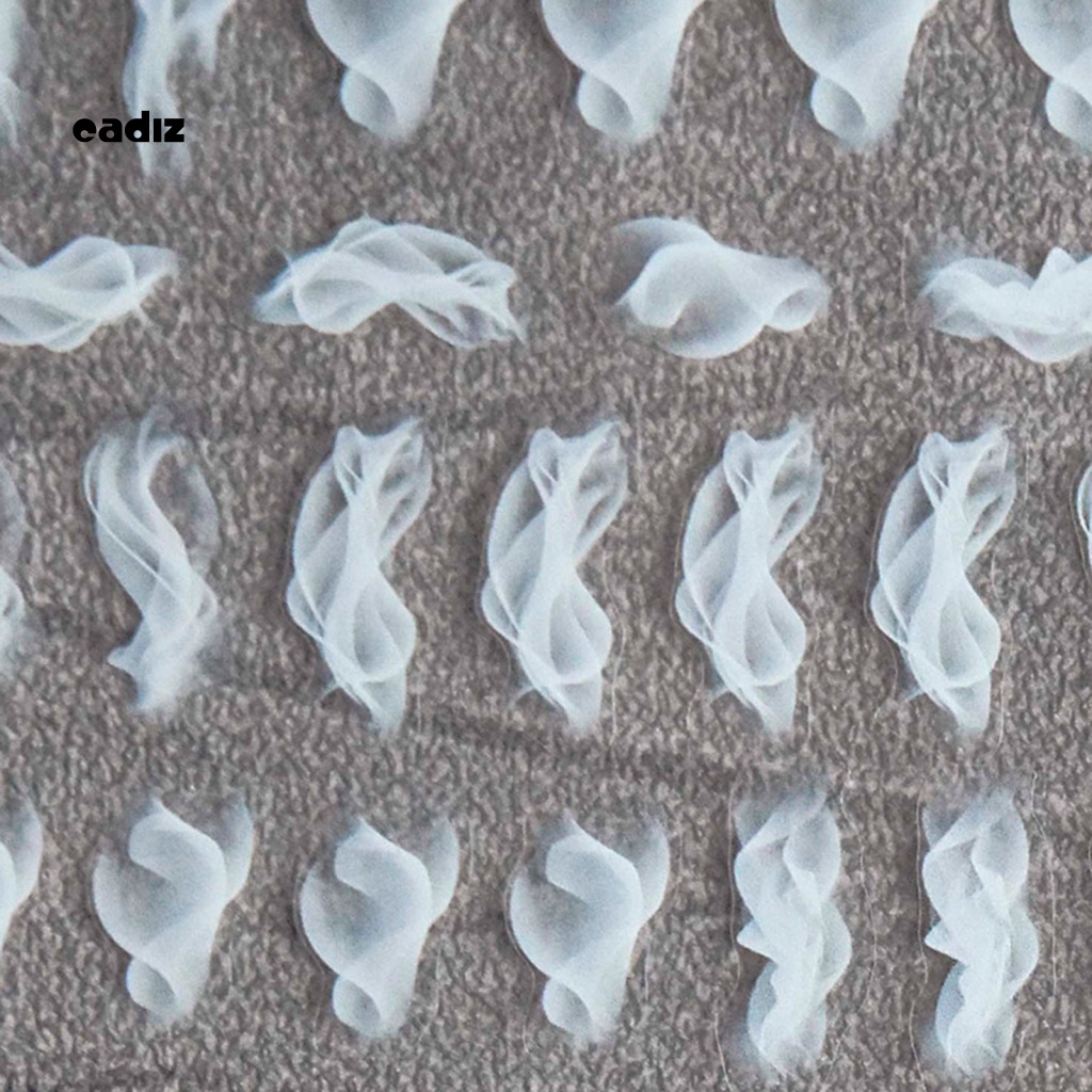 Nhãn Dán Móng Tay Tự Dính Siêu Mỏng Họa Tiết Khói Màu Sắc Sống Động Có Thể Tháo Rời Thời Trang