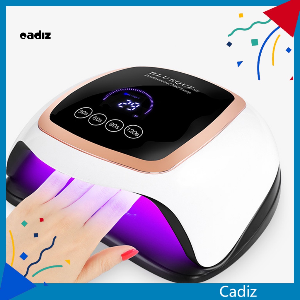 Đèn Hong Khô Móng Tay 42 Bóng LED 168W Màn Hình Kỹ Thuật Số LCD Cảm Biến Thông Minh Cho Nữ