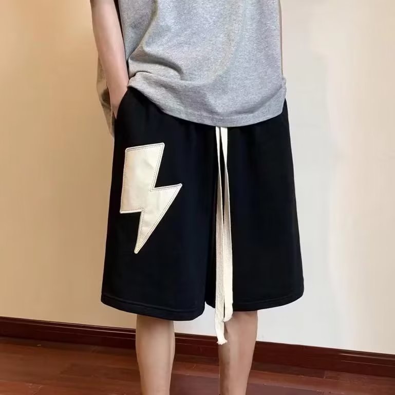 [Chất Lượng Cao] Quần Short Bóng Rổ cotton Dáng Rộng In Tia Chớp Nhanh Khô Phong Cách Mỹ Cổ Điển Đường Phố Cao Cấp Mùa Hè Dành Cho Cặp Đôi