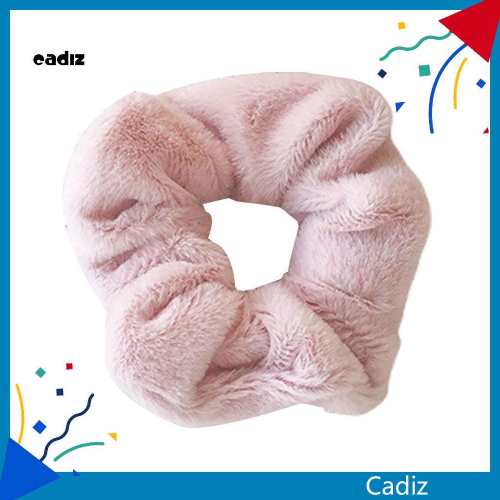 Dây Cột Tóc Lông Nhung Mềm Co Giãn Cho Nữ