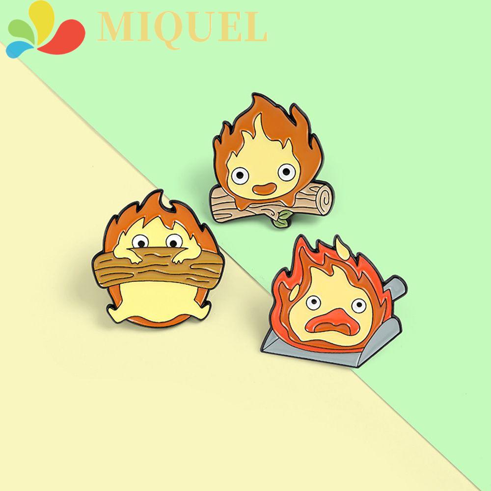 Huy Hiệu Cài Áo Hình Calcifer Dễ Thương