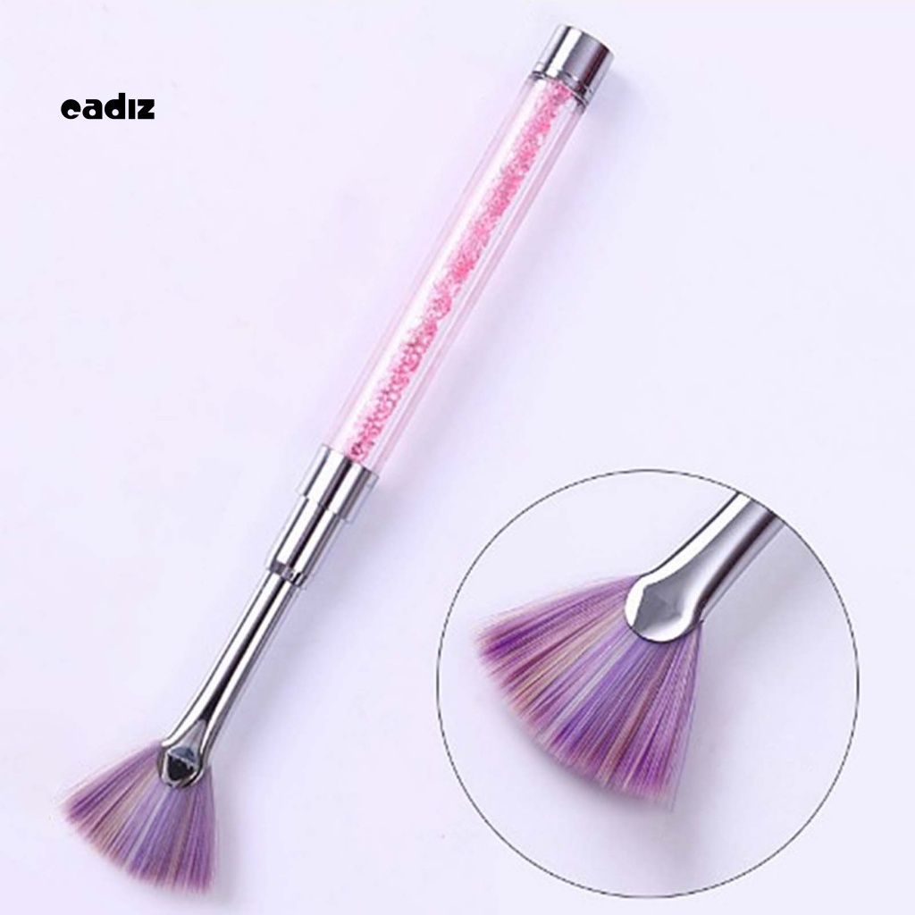 Cọ Trang Trí Móng Nghệ Thuật Hình Quạt Tay Cầm Đính Kim Tuyến Lấp Lánh