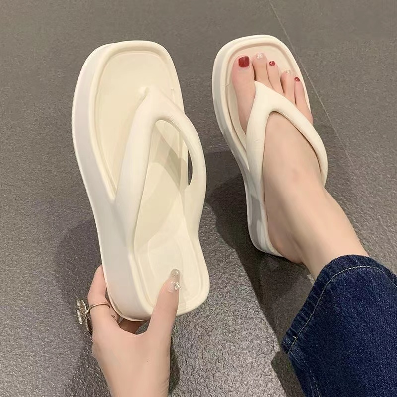 Xăng đan Đế Dày Mềm Mại Bằng Eva Chống Nước Màu Trơn Dành Cho Nữ