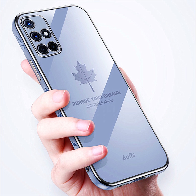 Ốp Lưng Samsung A71 Mềm Chống Sốc Họa Tiết Lá Phong Cho Ốp Điện Thoại Samsung Galaxy A71