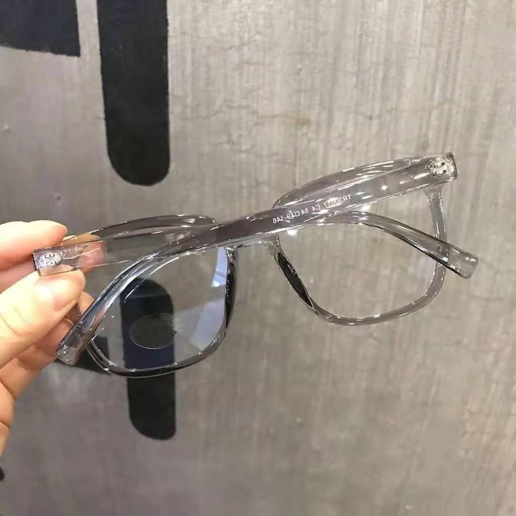 Mắt Kính Gọng Vuông Trong Suốt Phong Cách Hàn Quốc Đơn Giản