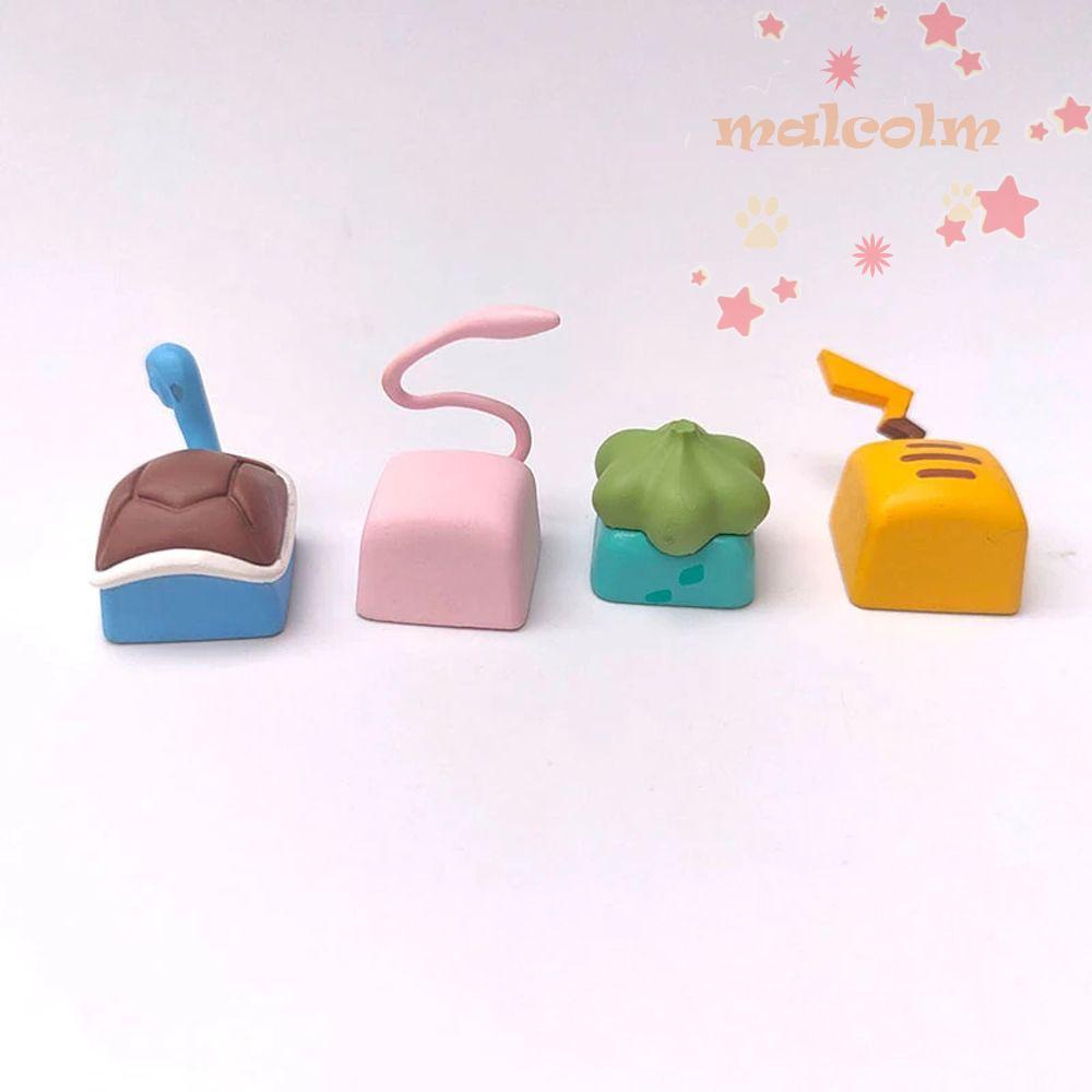 Bộ Nút Bàn Phím R4 In Hình Pikachu Hoạt Hình Bằng Nhựa Resin Cho Cherry MX