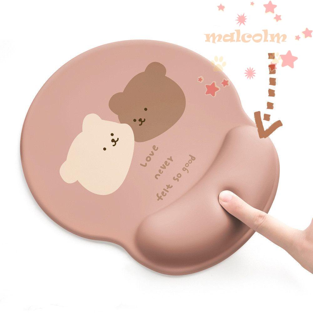 Đệm Lót Chuột Máy Tính Hình Gấu Hoạt Hình 3D Dày Dặn Thoải Mái