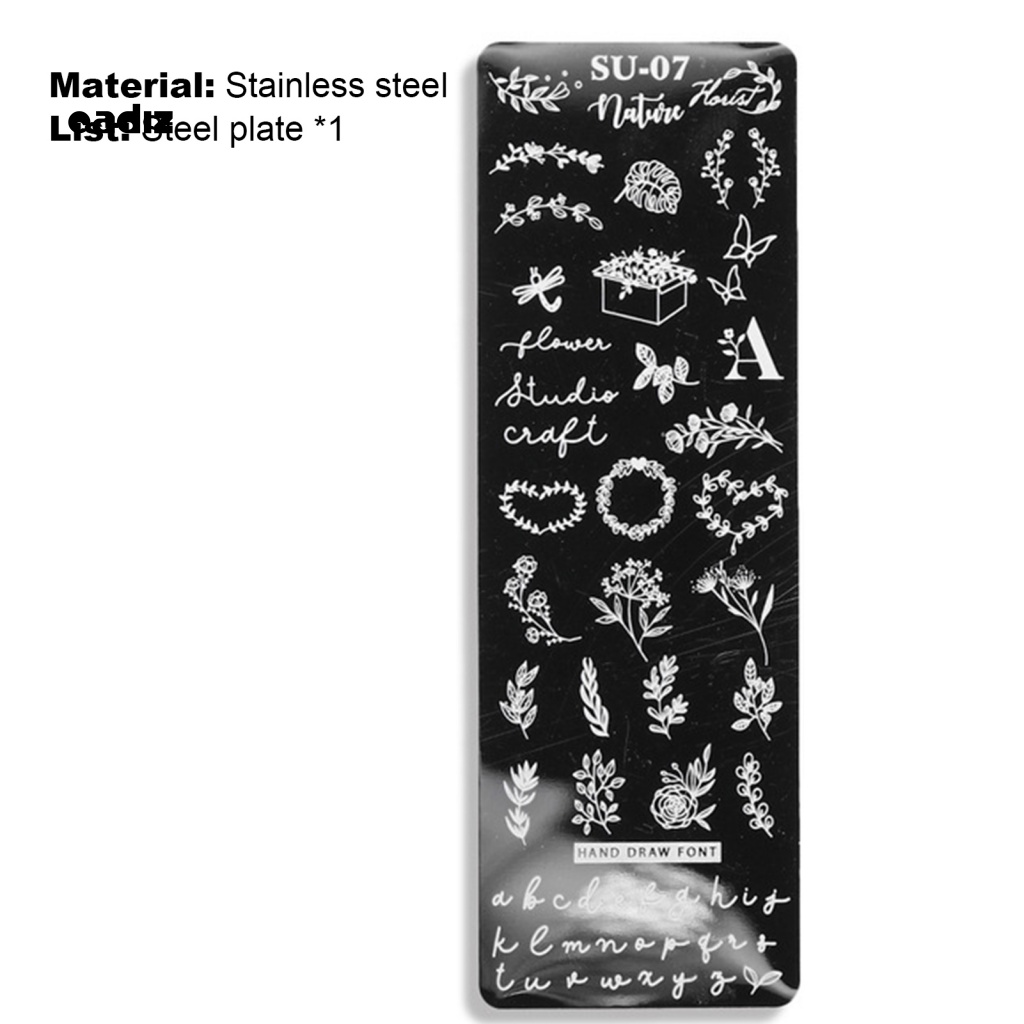 Khuôn In Hình Trang Trí Móng Tay Nghệ Thuật Bằng Thép Không Gỉ