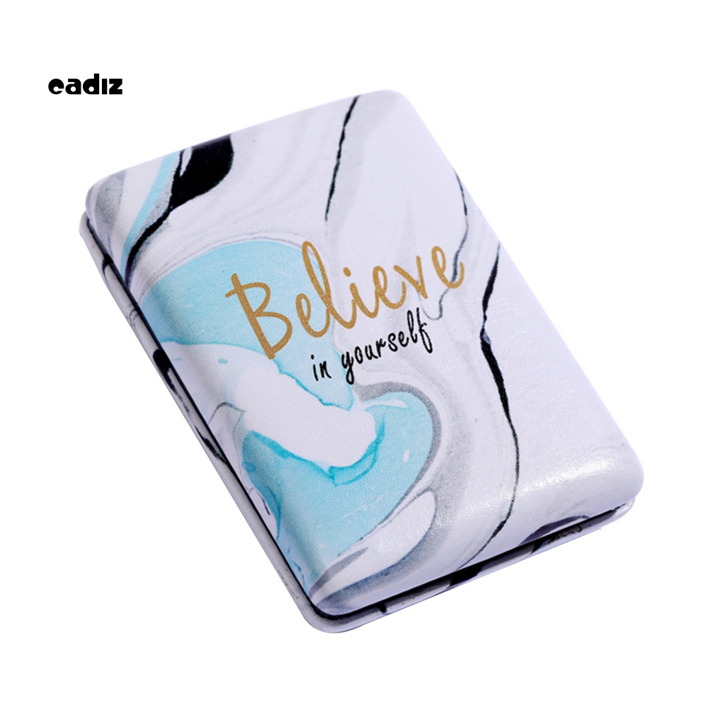 Gương Trang Điểm CADI Bằng Da Giả Nắp Gập Tiện Dụng Mang Theo Du Lịch