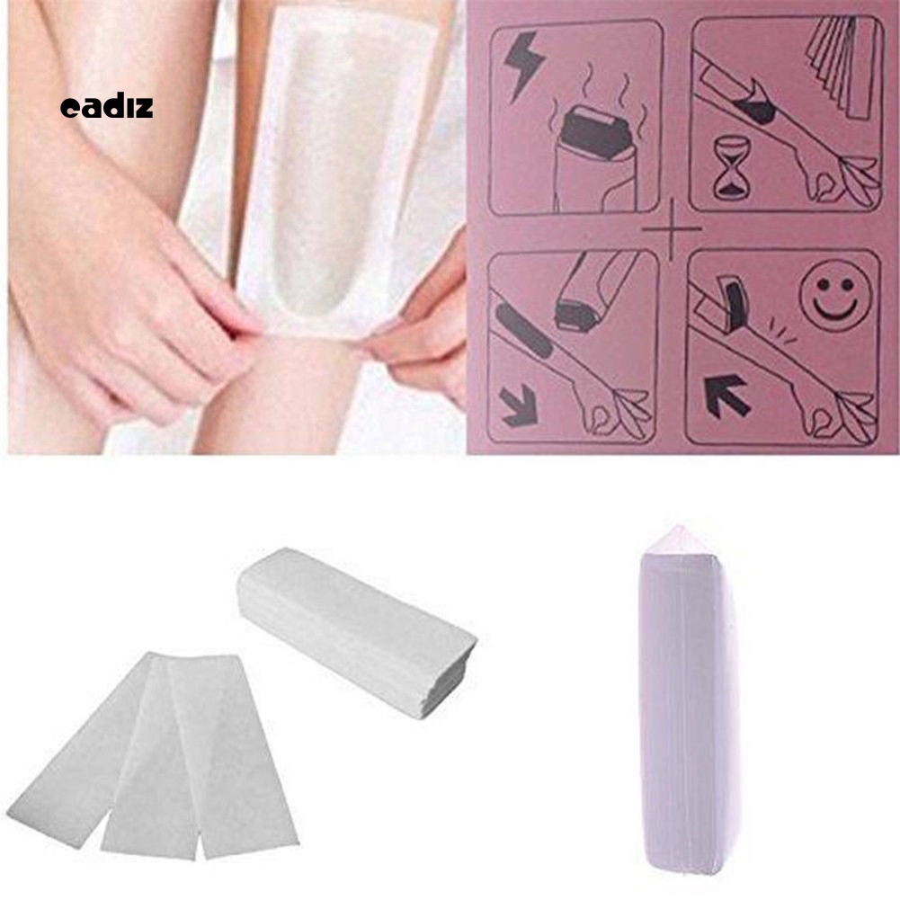 Set 100 Miếng Giấy Tẩy Lông Dùng Một Lần Tiện Lợi Dành Cho Nữ