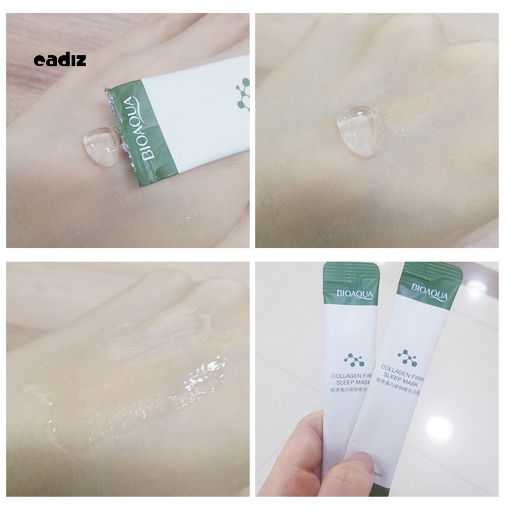 Hộp 20 Mặt Nạ Ngủ Collagen Chiết Xuất Thực Vật Dưỡng Ẩm Làm Săn Chắc Da Mặt 4ml
