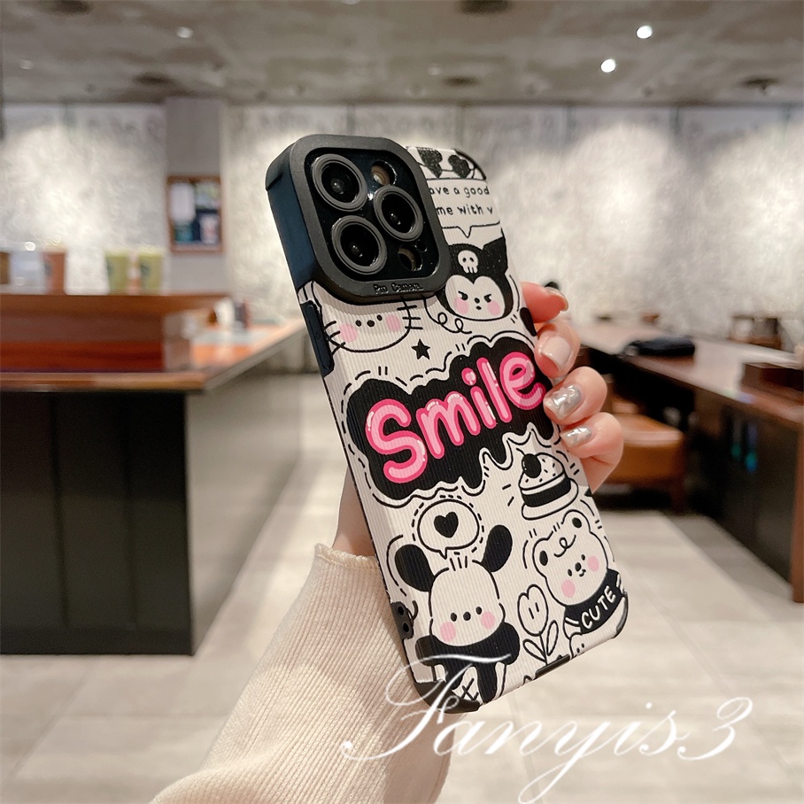 Ốp Điện Thoại TPU Mềm Chống Rơi Họa Tiết Mặt Cười Cho IPhone 14 13 12 11 Pro Max X XR Xs Max 8 7 6 6s Plus SE 2020