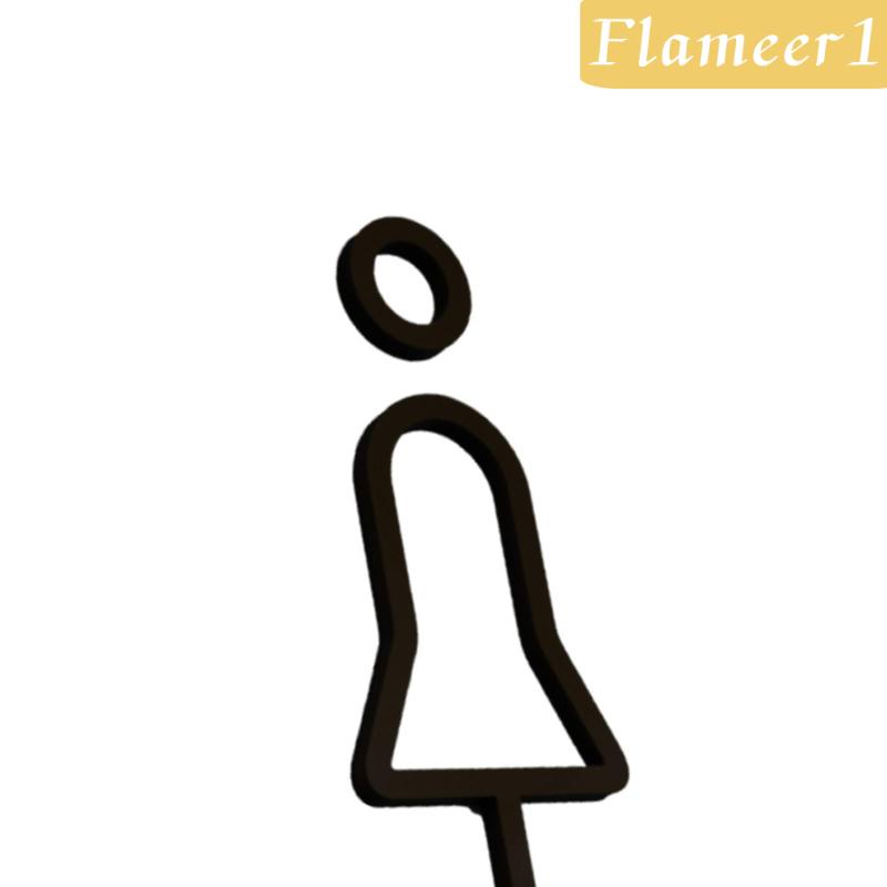 [Flameameer1] Biển Hiệu Toilet Nam Nữ Trọng Lượng Nhẹ Biểu Tượng Nhà Vệ Sinh Công Viên Quán Bar