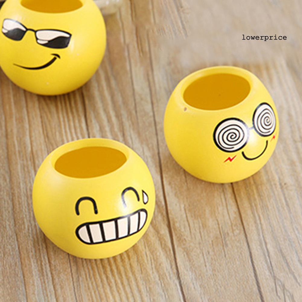 Chậu Cây Mini Bằng Nhựa Hình Biểu Tượng Cảm Xúc Dễ Thương DIY