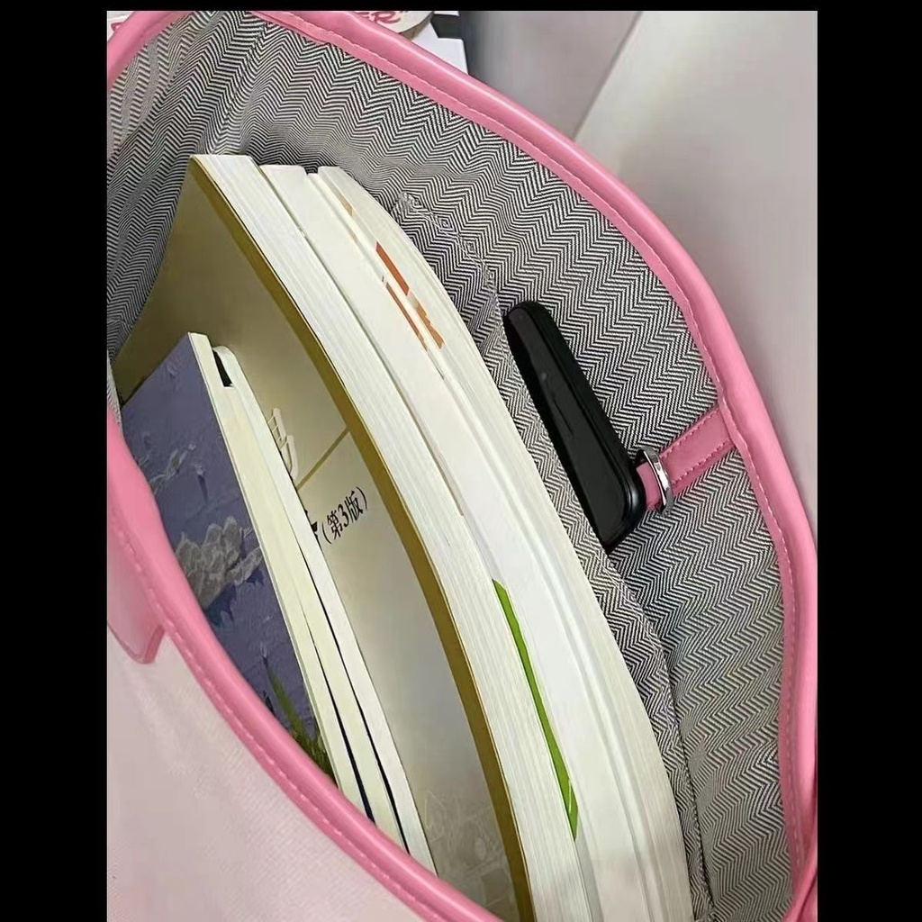 Túi Xách Canvas Cỡ Lớn Màu Sắc Tương Phản Thời Trang Cho Nữ