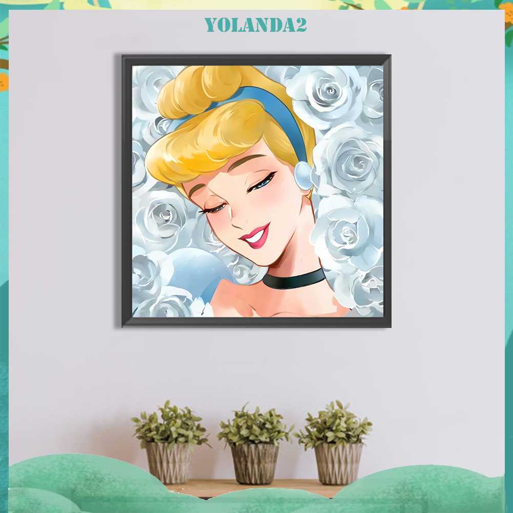 Tranh Đính Đá Kim Cương Toàn Bộ 5D DIY Hình Vẽ Công Chúa