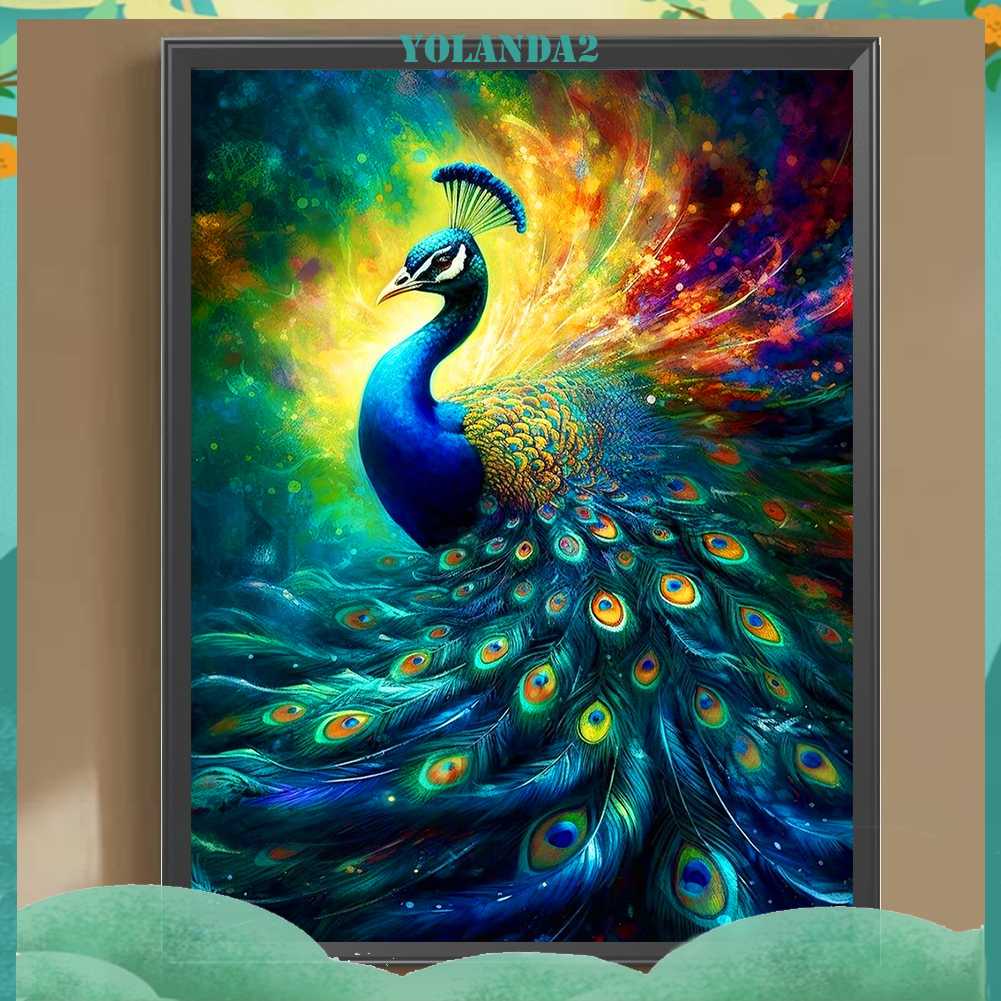 Tranh Đính Đá Kim Cương Toàn Bộ 5D DIY Hình Vẽ Công