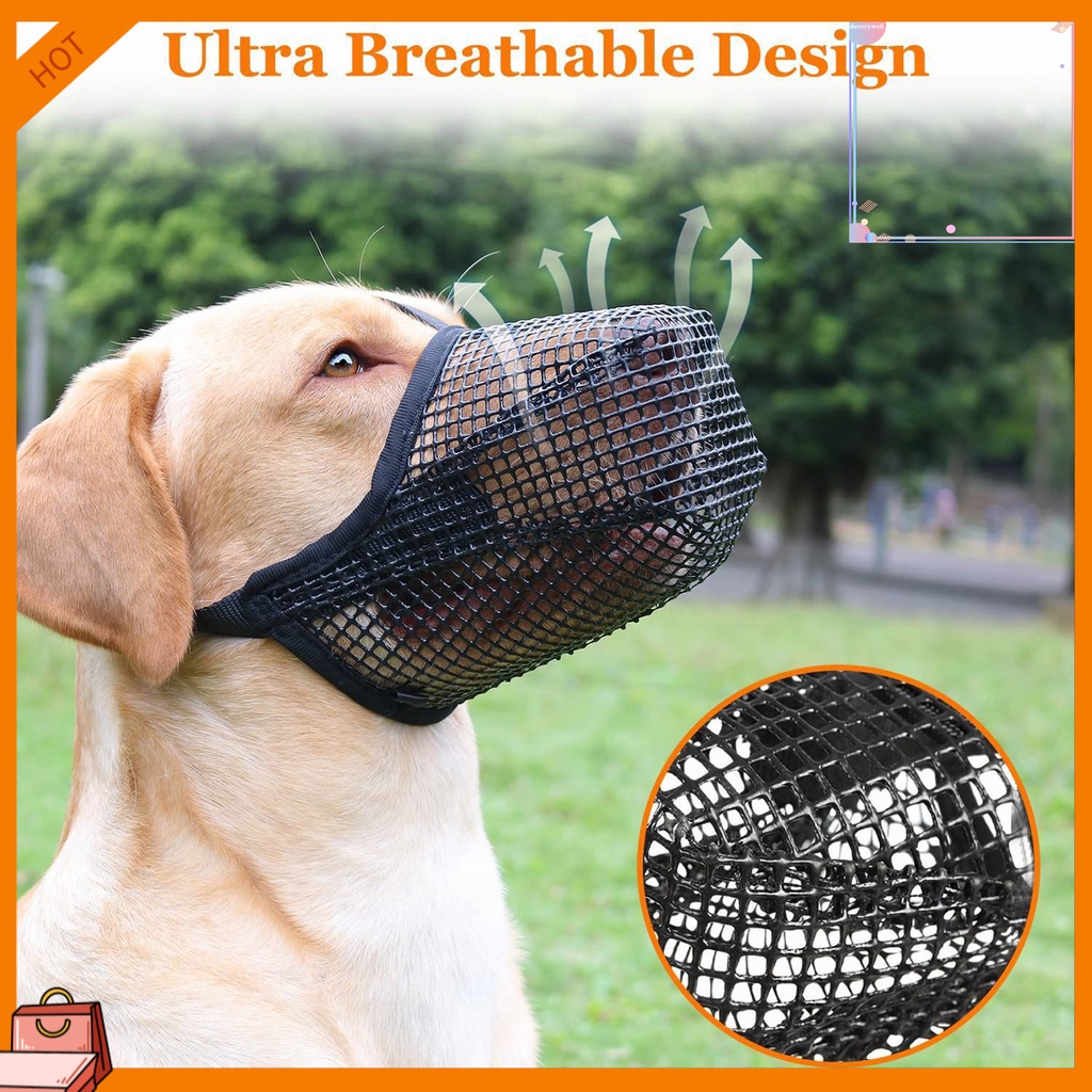 Vỏ Bọc Rọ Mõm Chó Bằng Lưới Co Giãn Điều Chỉnh Được