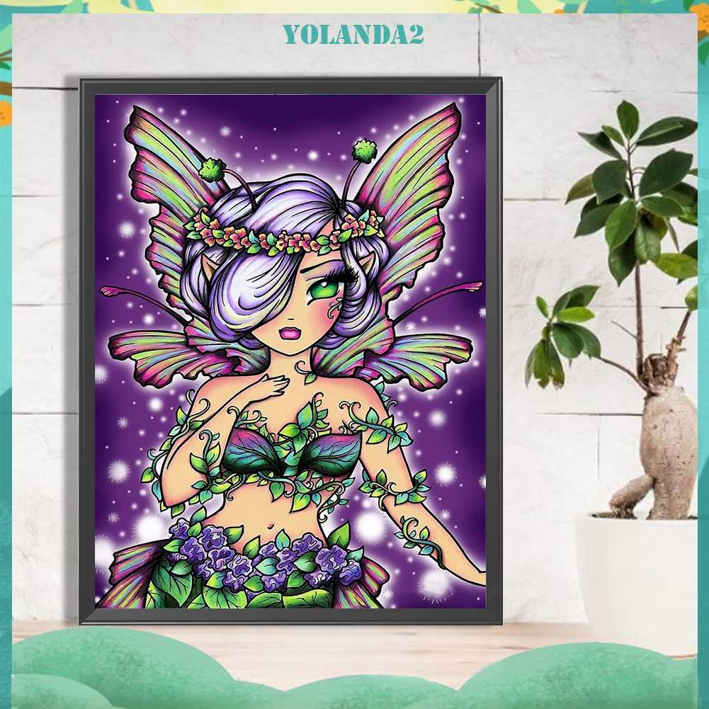 Tranh Đính Đá Kim Cương Toàn Bộ 5D DIY Hình Vẽ Cô Gái Trang Trí Nhà Cửa