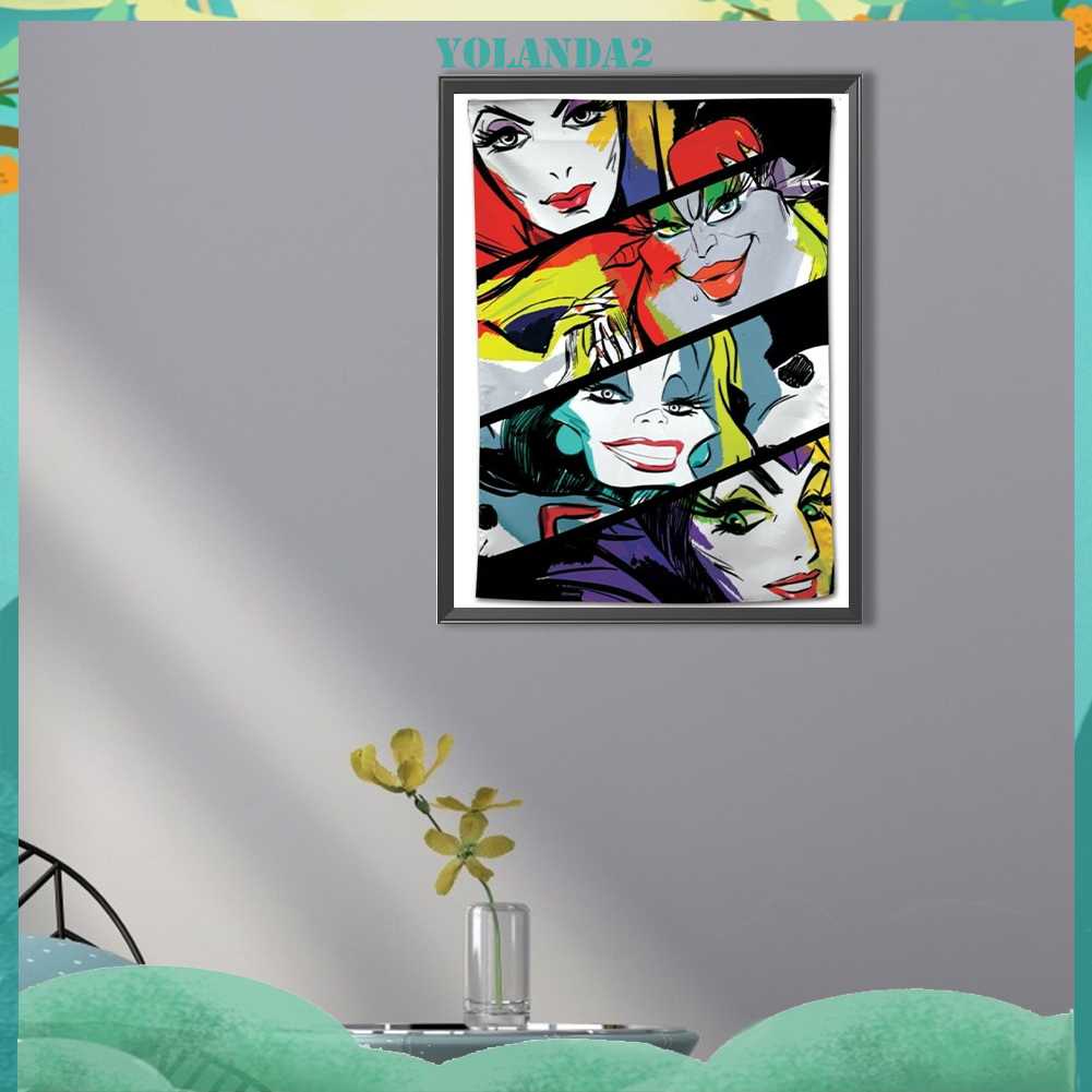 Tranh Đính Đá Kim Cương Toàn Bộ 5D DIY Hình Người Phụ Nữ Xấu