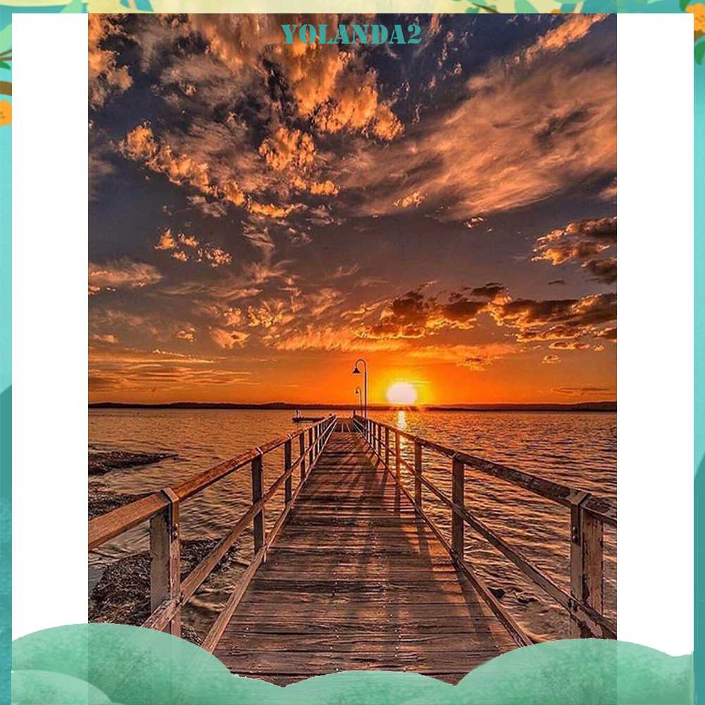 Tranh Đính Đá Kim Cương Toàn Bộ 5D DIY Hình Vẽ Wharf