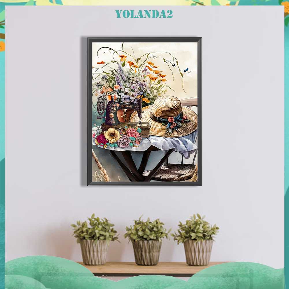 Tranh Đính Đá Kim Cương Toàn Bộ 5D DIY Hình Vẽ Máy May