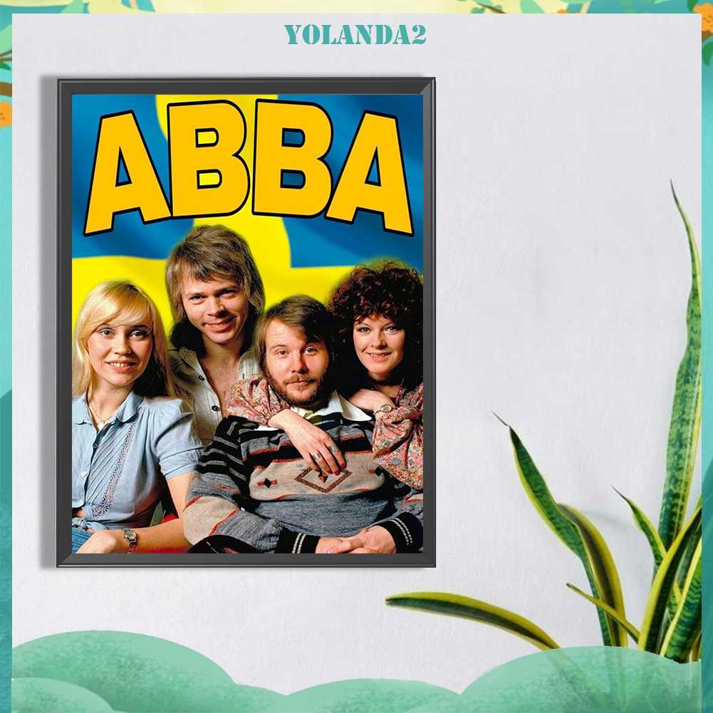 Tranh Đính Đá Kim Cương Toàn Bộ 5D DIY Hình Vẽ ABBA