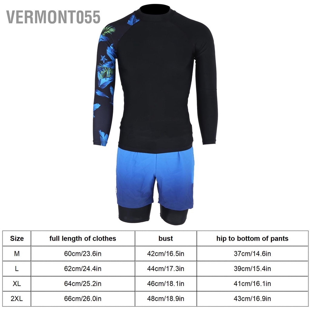 Vermont055 TOSWIM Bộ Đồ Bơi Giữ Nhiệt Nhanh Khô Cho Nam Lặn Thể Thao Ngoài Trời Áo Tắm Chia Dài Tay