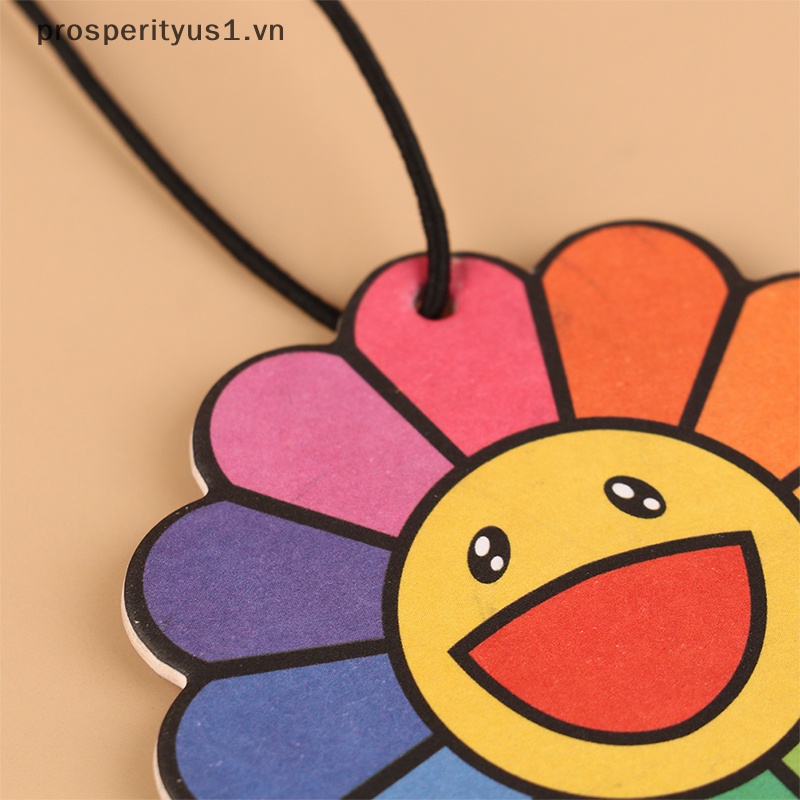 1 [prosperityus1] 2 Mặt Dây Chuyền Xe Hơi Hình Hoa Hướng Dương Hoạt Hình