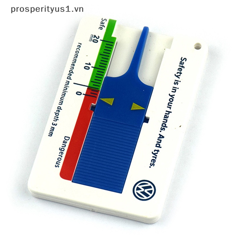 1 [prosperityus1] Thước Đo Độ Sâu Lốp Xe Ô Tô 0-20MM