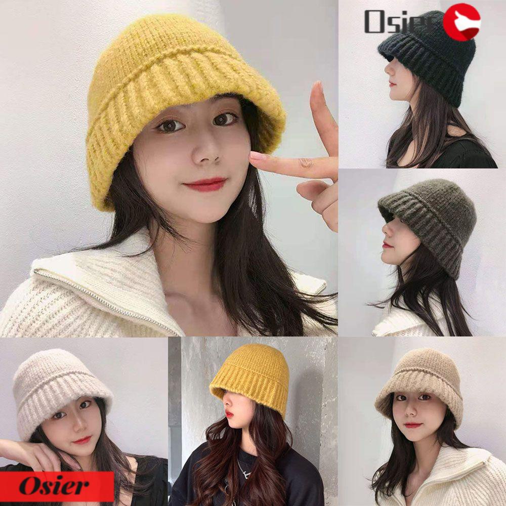 Mũ Bucket Dệt Kim Panama Chống Gió Thời Trang Thu Đông 1