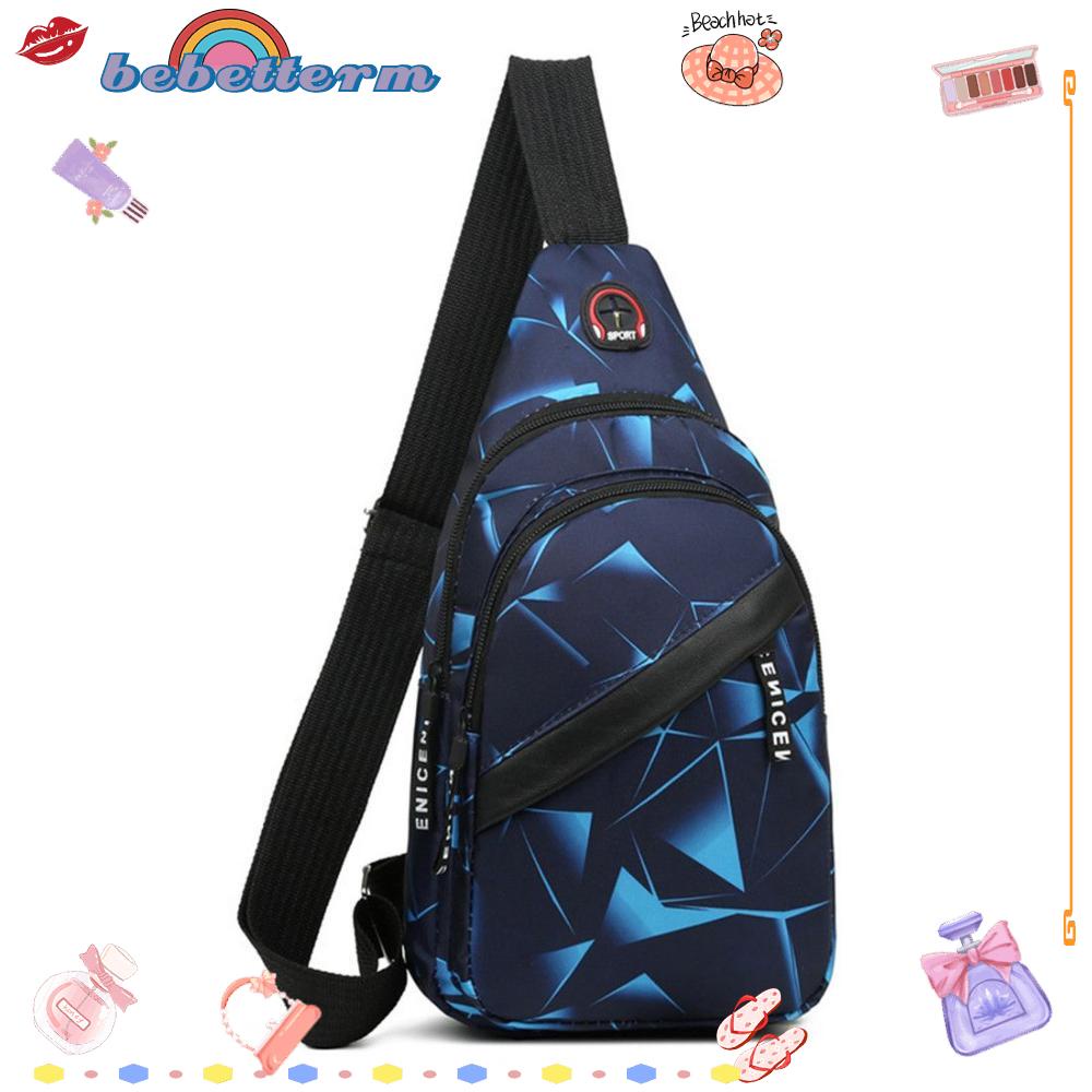 Túi canvas 2 Lớp Đeo Chéo Ngực Thời Trang Cho Nam Nữ