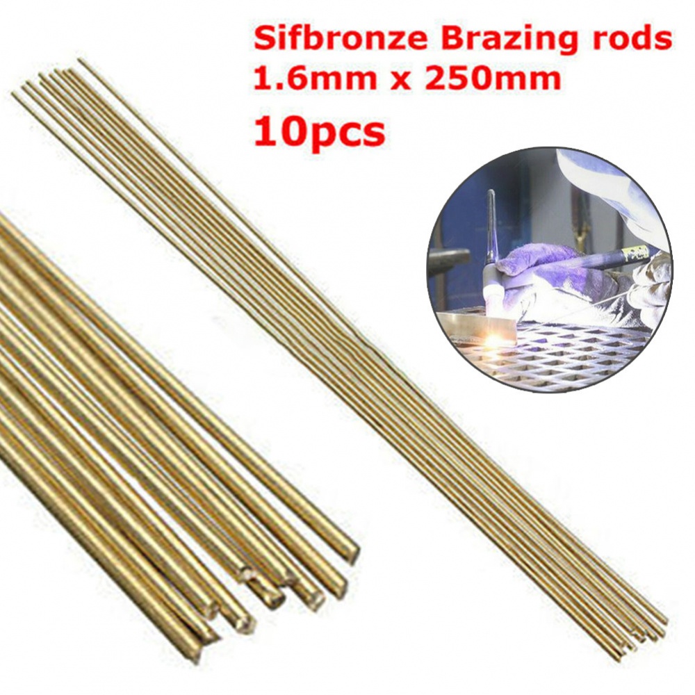 Set 10 Que Hàn 1.6mm X 250mm Bằng Đồng Thau Chất Lượng Cao HS221