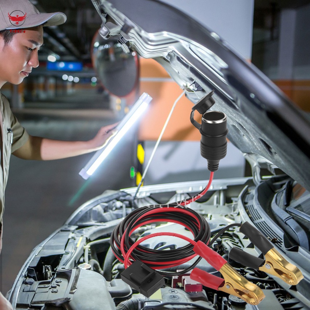 Dây Cáp Mở Rộng Bật Lửa 12V 220W Chất Lượng Cao Cho Xe Hơi