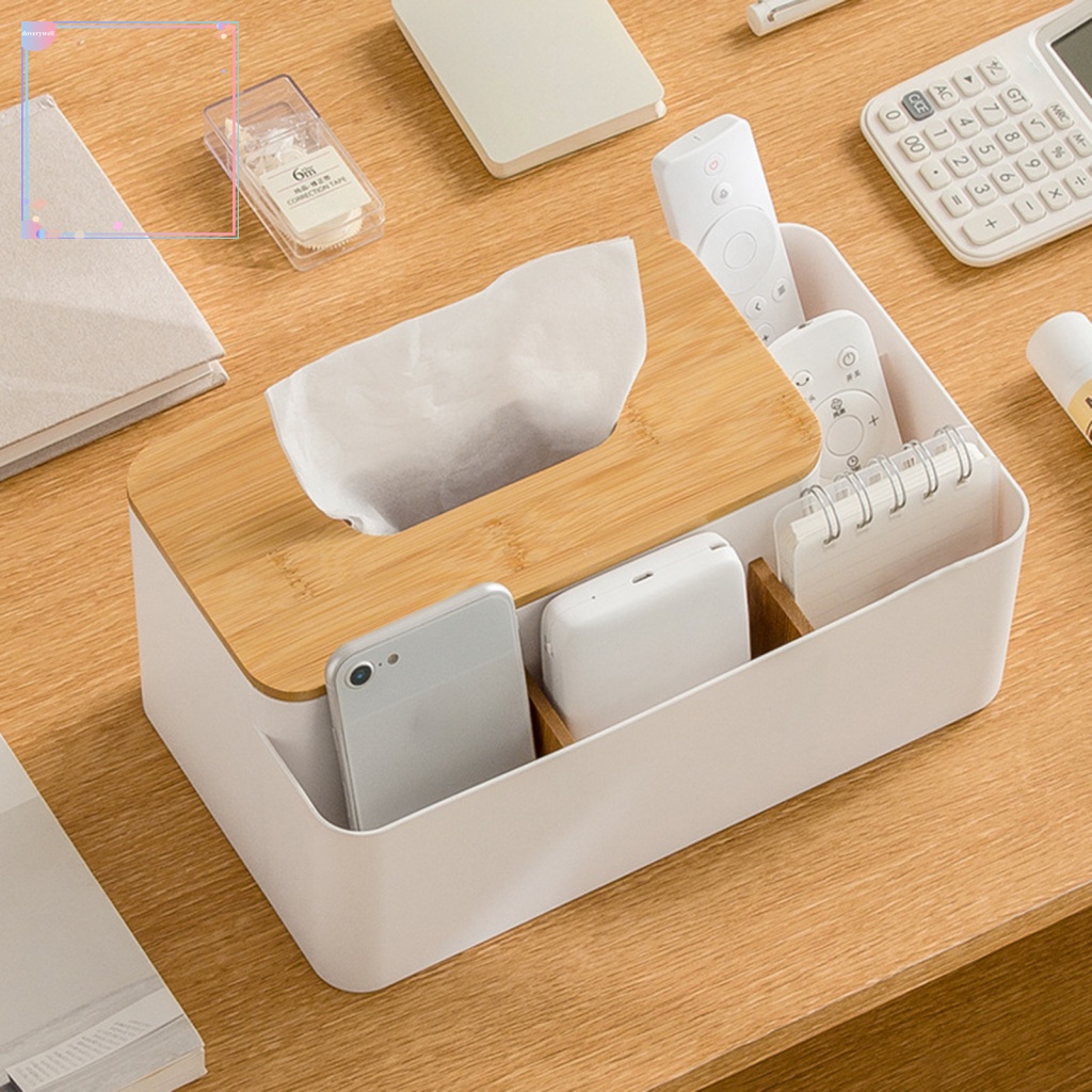 Hộp Đựng Khăn Giấy Sức Chứa Lớn Bằng Tre Thân Thiện Với Môi Trường