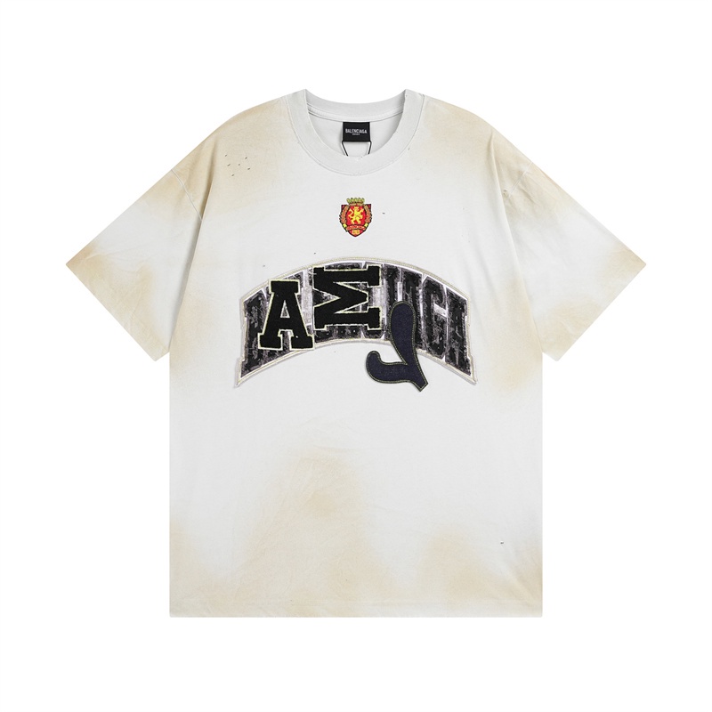 Ba- Joint Manchester United Wash. Worn. Worn. Áo Thun Tay Ngắn Dáng Rộng Họa Tiết Phun Sơn Chất Lượng Cao
