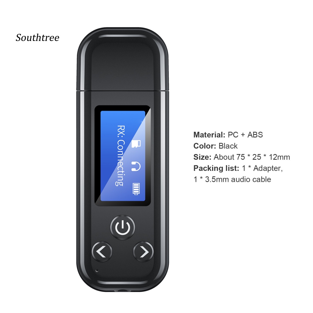 Thiết Bị Thu Phát Tín Hiệu Không Dây Bluetooth Màn Hình LCD 5.0 3.5mm USB