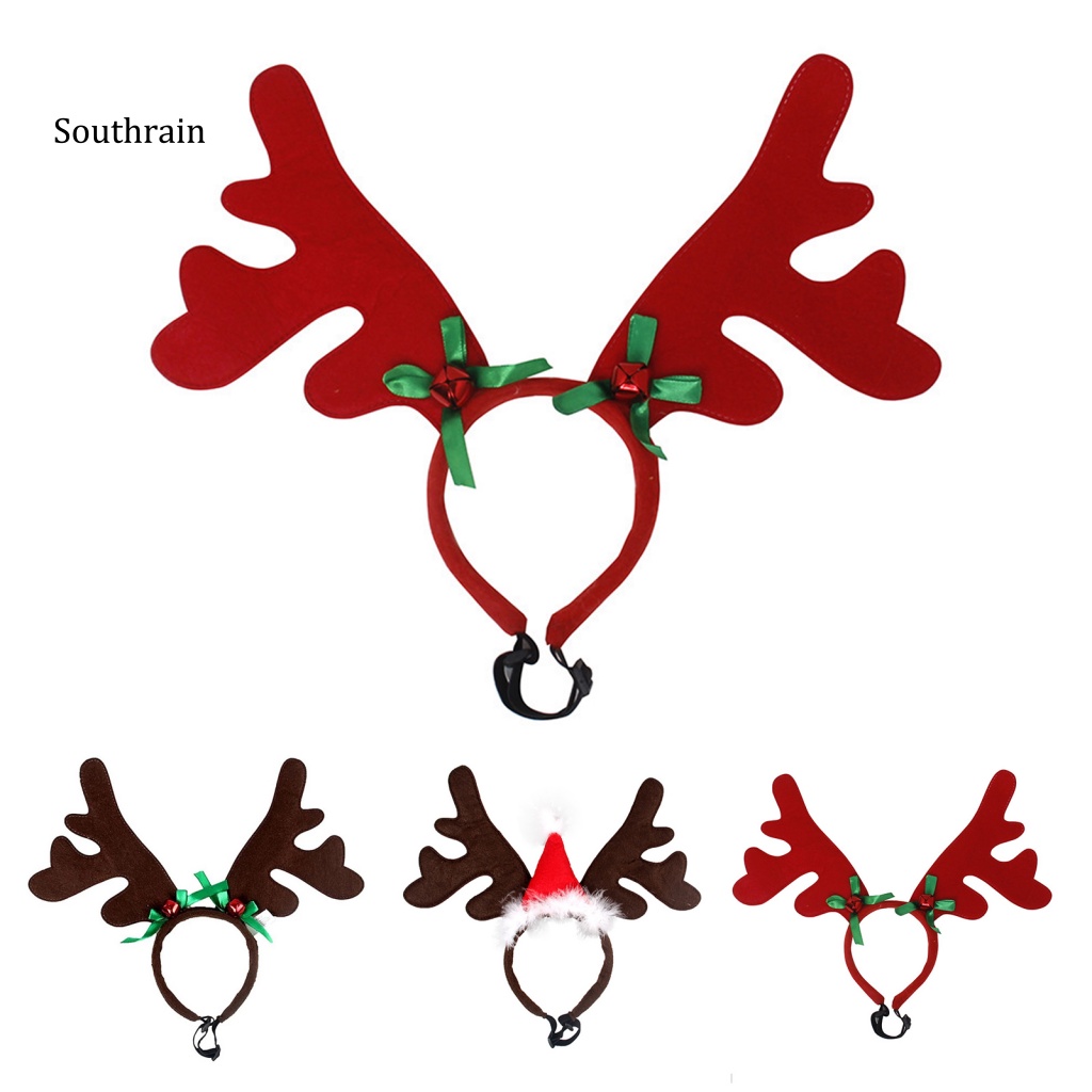 Băng Đô Cài Tóc Hình Sừng Hươu Có Thể Điều Chỉnh Cho Thú Cưng