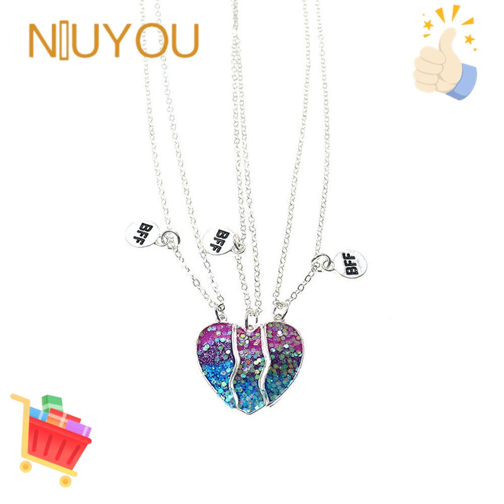 Vòng cổ Mặt Trái Tim Đính Kim Sa Lấp Lánh Thời Trang Cho Nữ