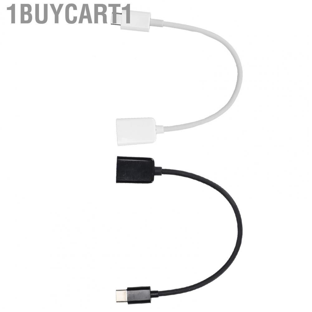 1buycart1 Type‑C To OTG Adapter  Stable Portable Practical Compatible Easy To Use OTG Cable Converter  for Mouse  USB Devices