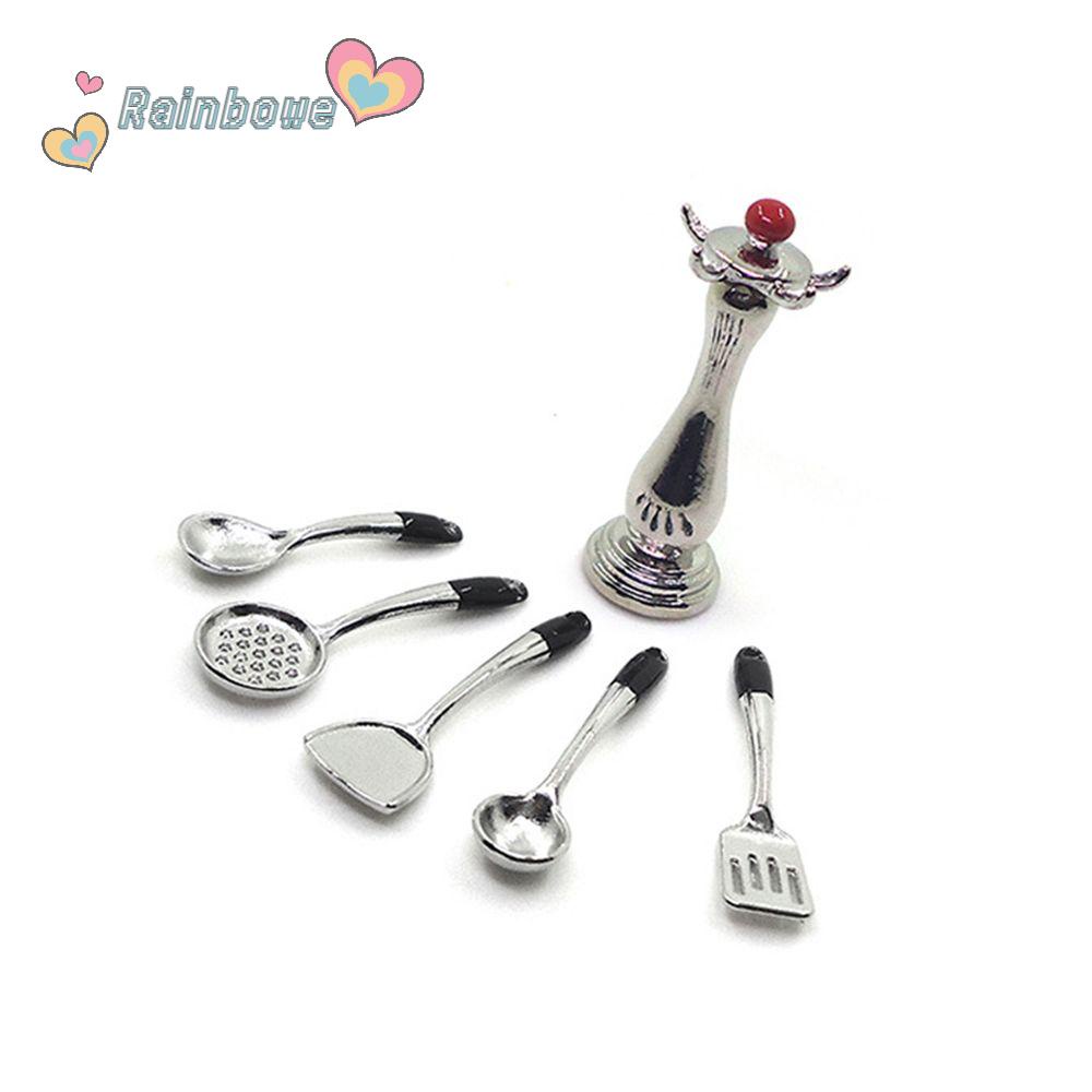 Bộ Muỗng Nĩa Trang Trí Nhà Búp Bê Tỉ Lệ 1: 12