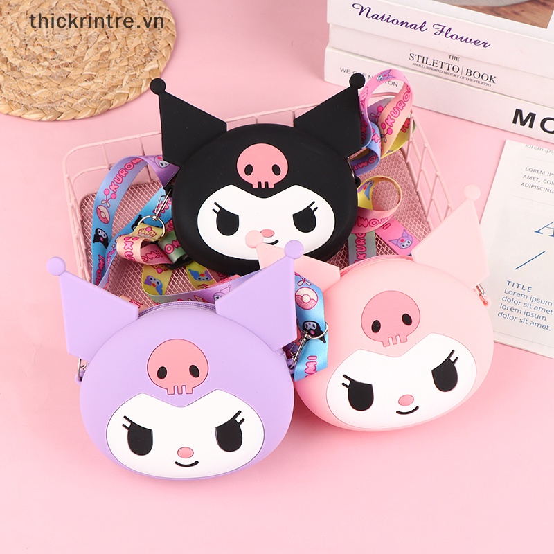 Túi Đeo Chéo Mini Bằng Silicon Chống Thấm Nước Họa Tiết Hoạt Hình Cho Bé