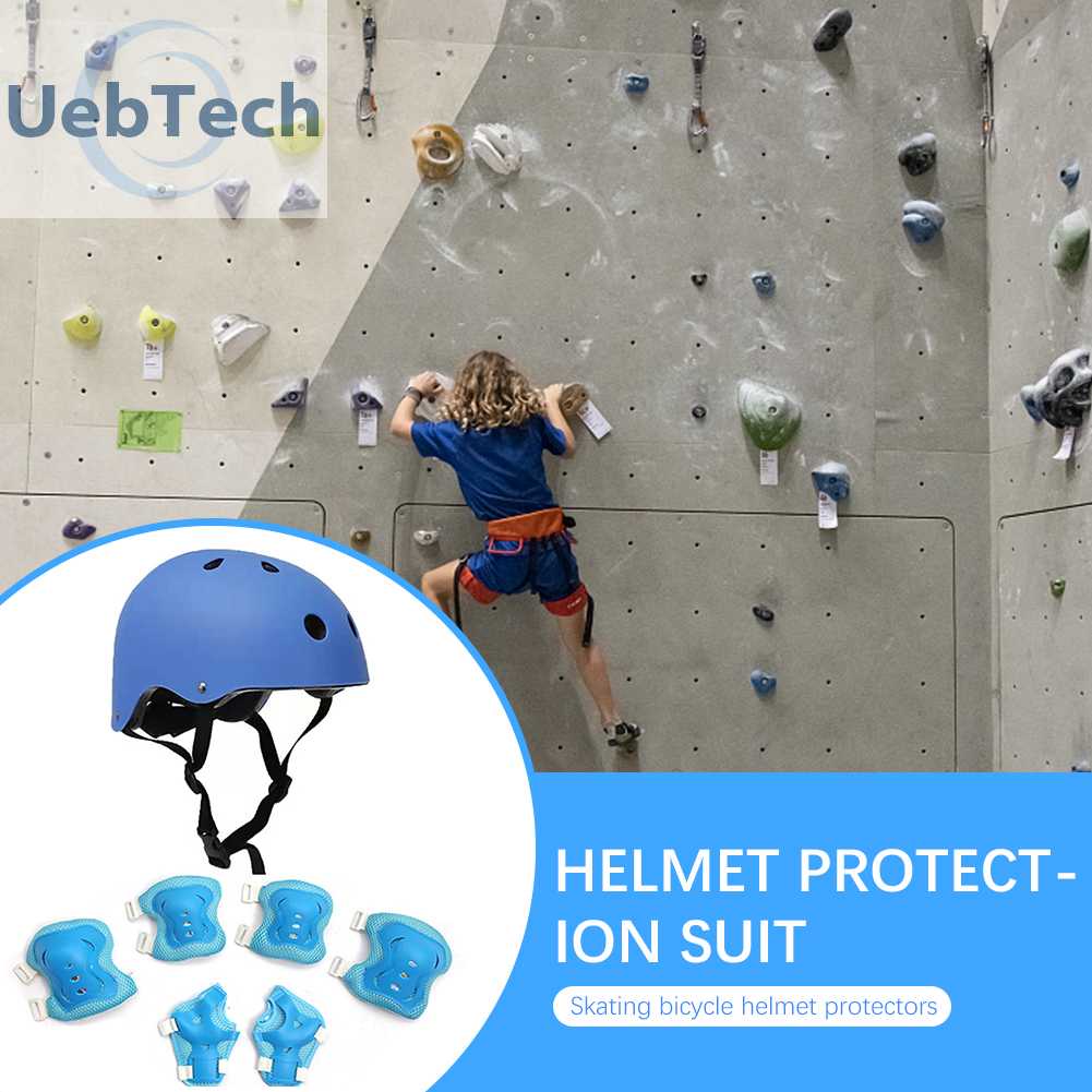 Miếng Đệm Bảo Vệ Đầu Gối &amp; Khuỷu Tay 7 Trong 1 Cho Trẻ Em